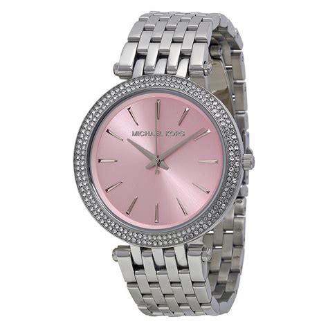 michael kors watch pink face